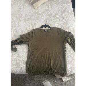 Jackson Olive Layered Tee L